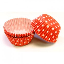 Red Polka Dots, 60 st muffinsformar