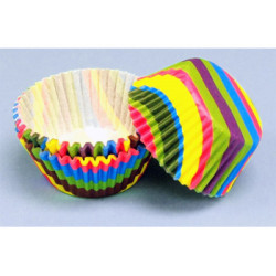 Rainbow Stripes, 60 st muffinsformar