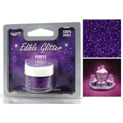 Lila, ätbart glitter (Purple)