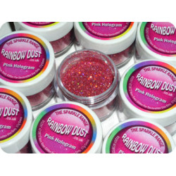 Rosa dekorationsglitter (Pink Hologram)