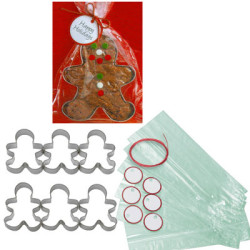 Holiday Gift Cutter Set, pepparkaksgubbar