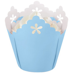 Baby Blue Flower, 15 st muffinsformar