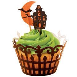 Haunted Manor, cupcake wraps med flaggor