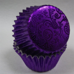 Purple Harmony, 24 st muffinsformar (relief folie)