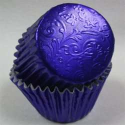 Royal Blue Harmony, 24 st muffinsformar (relief folie)