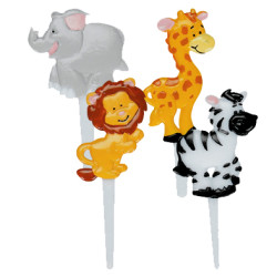 Zoo, 9 st cupcake-picks