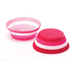 Striped Pink, ca 60 st muffinsformar