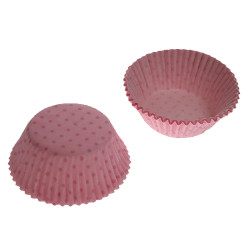 Pink Polka Dots, ca 60 st muffinsformar