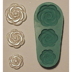 Rosor (3 st), silikonform