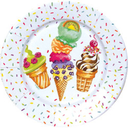 Ice Cream Party, 8 st tallrikar