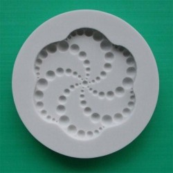 Bead Spiral Cupcake Topper, silikonform