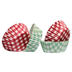 Gingham, 60 st muffinsformar