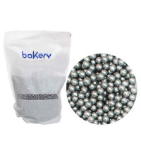 BF 20220930  - Silver sockerpärlor, 4 mm (1 kg)