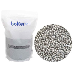 BF 20221031 - Silver sockerpärlor, 1,5 mm (1 kg)