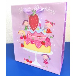 Strawberry cake, presentpåse