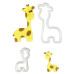 Giraff, 2 st utstickare