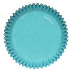 Blå muffinsformar, 48 st (Turquoise)