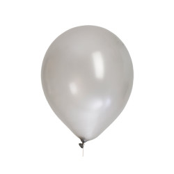 Ballonger, 8 st silverfärgade