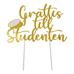 Grattis till studenten, tårtdekoration (2:a sortering))