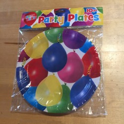Party Balloons, 10 st tallrikar