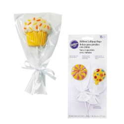 Ribbon Lollipop Bags, 15 st